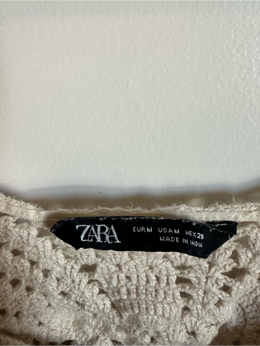 ZARA cream Crochet Tank Top - Picture 4 of 4